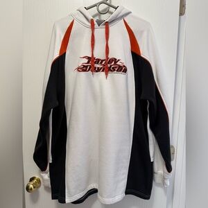 Harley-Davidson Myrtle Beach SC, Orange, White, and Black Hoodie Size XL Tall